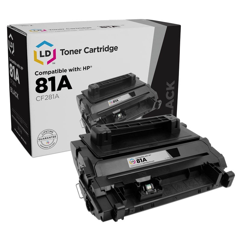 LD Products Compatible HP 81A CF281A Toner Cartridge Replacement for Laserjet Enterprise Flow MFP M630z M604dn M604n M605dh M605dn M605n M605x M606dn M606x M630dn M630f M630h M630 (Black, Single-Pack) - Image 1
